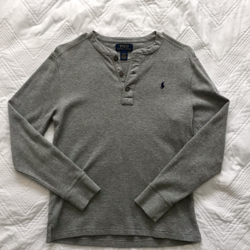 🏇Polo Ralph Lauren Waffle-Knit Thermal Henley